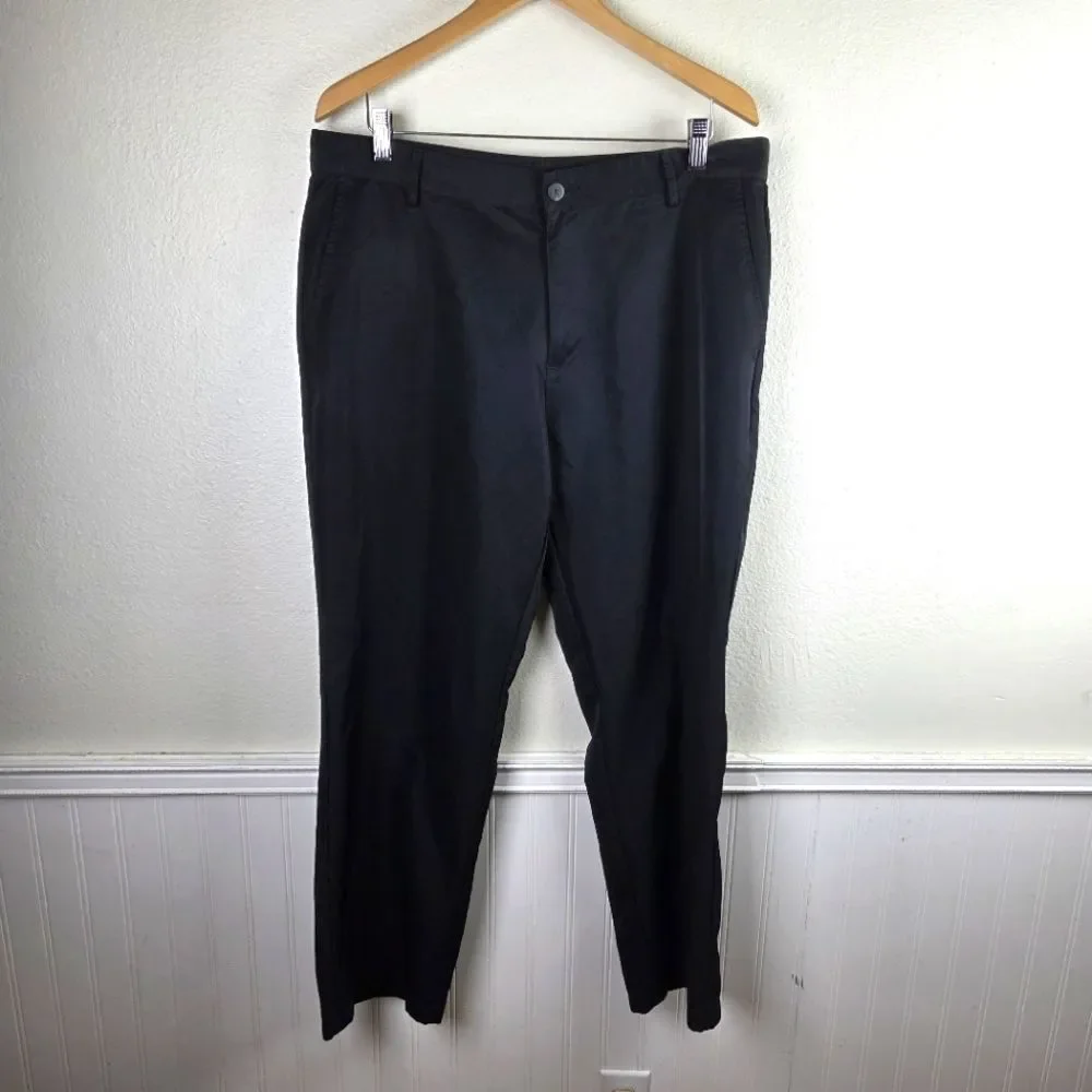 Men's Adidas Climalite Active Outdoor Golf Black Pants Size 36x32